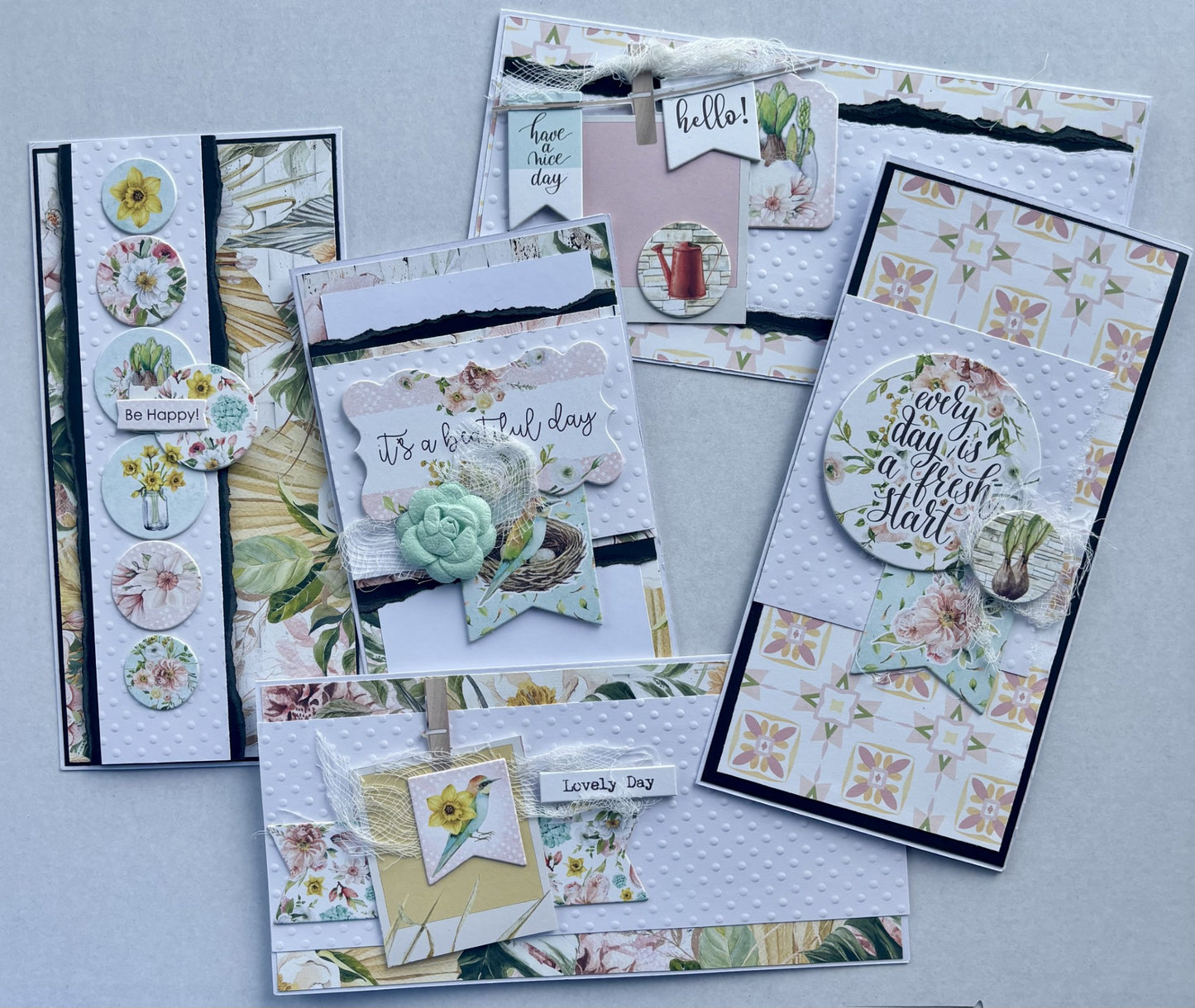 Pink and Lemon Card kit