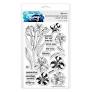 Simon Hurley create. Photopolymer Stamp 6"X9" Heartfelt Blooms