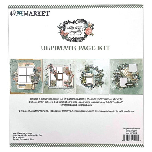 49 and MARKET- vintage artistry tranquility -ultimate page kit