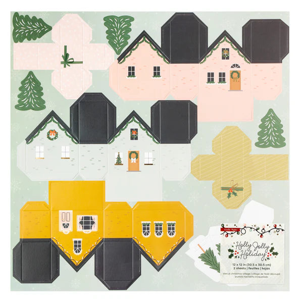 Crate Paper Holly Jolly 12x12" Specialty Paper - Holiday Village