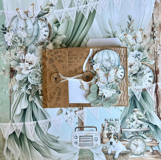 Rustic Charms mini album for a layout kit