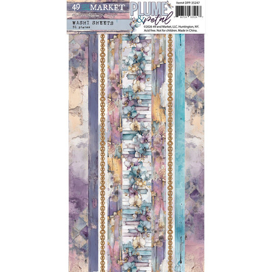 49 and market- plume & petal- washi sheet