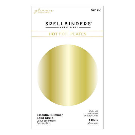 Essential Glimmer Solid Circle Glimmer Hot Foil Plate