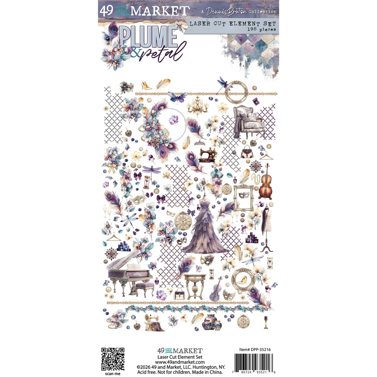 49 and market- plume & petal- laser cut