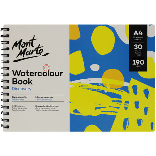 Watercolour Book A4 30 sheets 190gsm