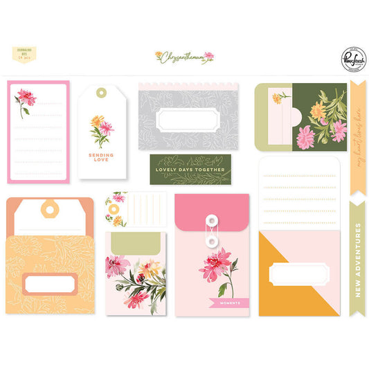 PinkFresh journaling bits- Chrysanthemum