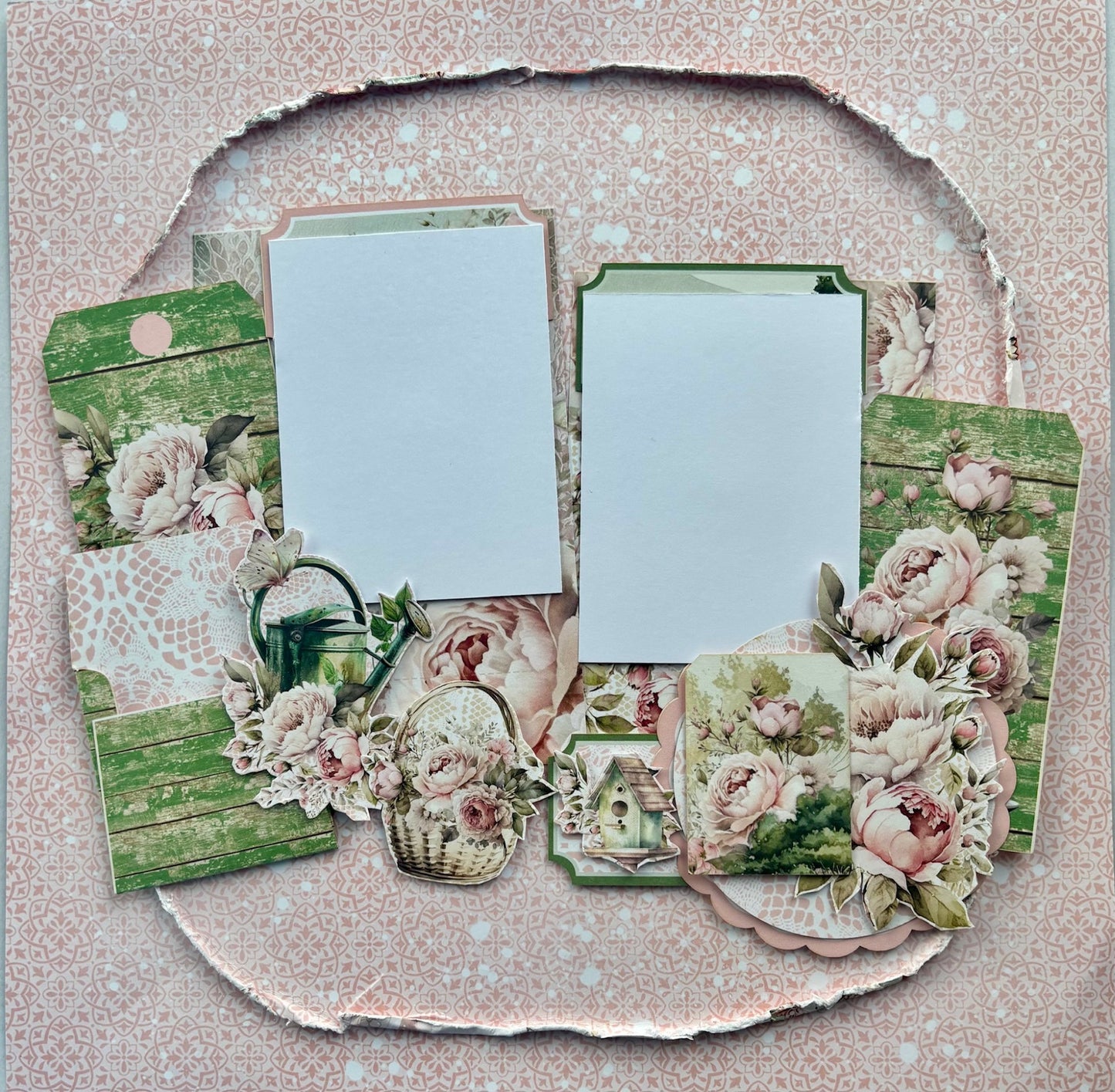 Peony Garden Single layout - Mintay