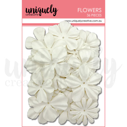 Uniquely Creative - White Layering Flowers