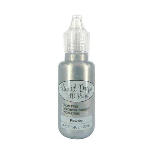 Pewter Liquid Drops 3D Pearls ULT157652