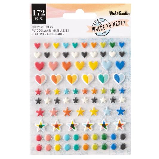 Vicki Boutin - Where to Next Puffy Stickers 172/Pkg