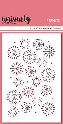 Uniquely Creative 4"X6" Stencil Arty ElementsUniquely