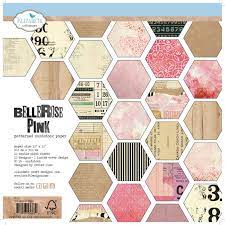 Elizabeth Craft Designs Bellerose Pink paper pack