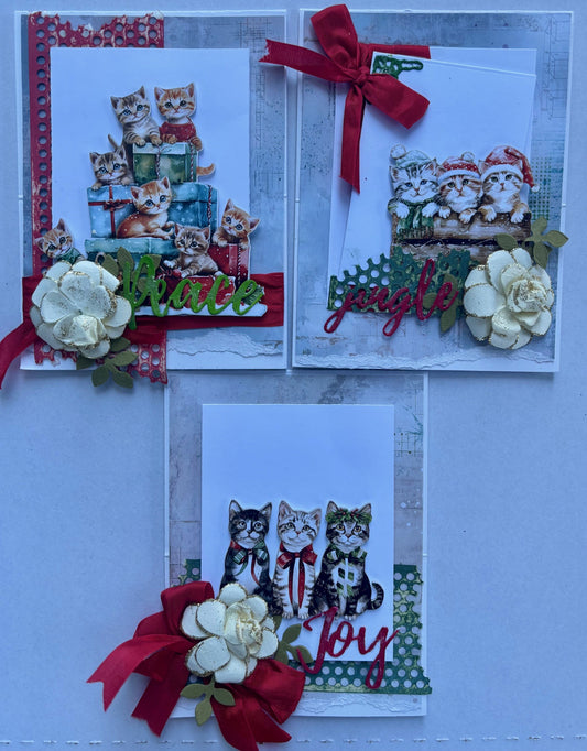 Merry Cat-mas cards - Aall and Create