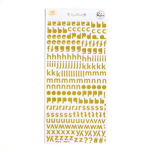 PinkFresh alphabet sticker- Chrysanthemum