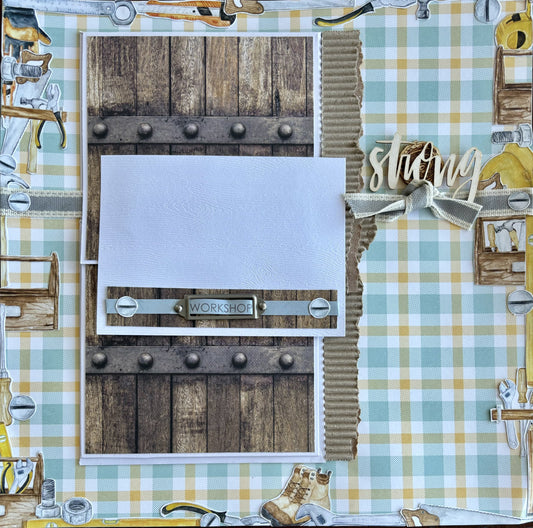 Woodwork scrapbooking kit